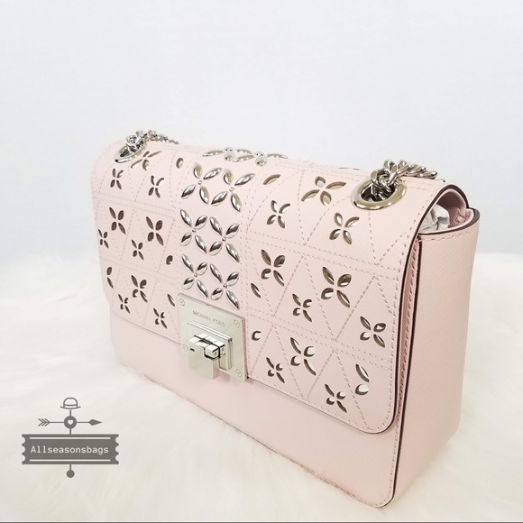 Michael Kors Tina shoulder flap bag blossom pink - Picture 6 of 8